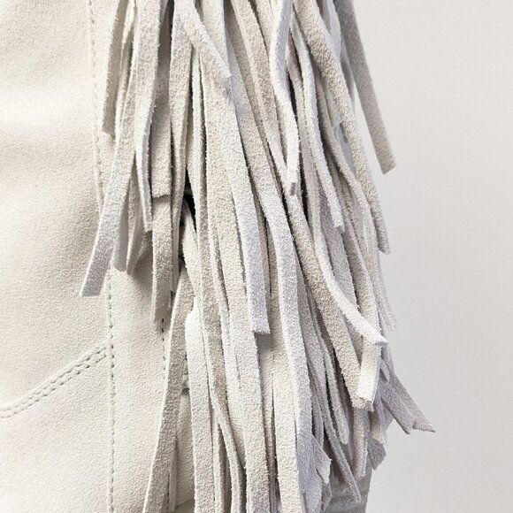 Vince Camuto Pelia Western Boots, Bone Suede, Women's 8 - Picture 8 of 10